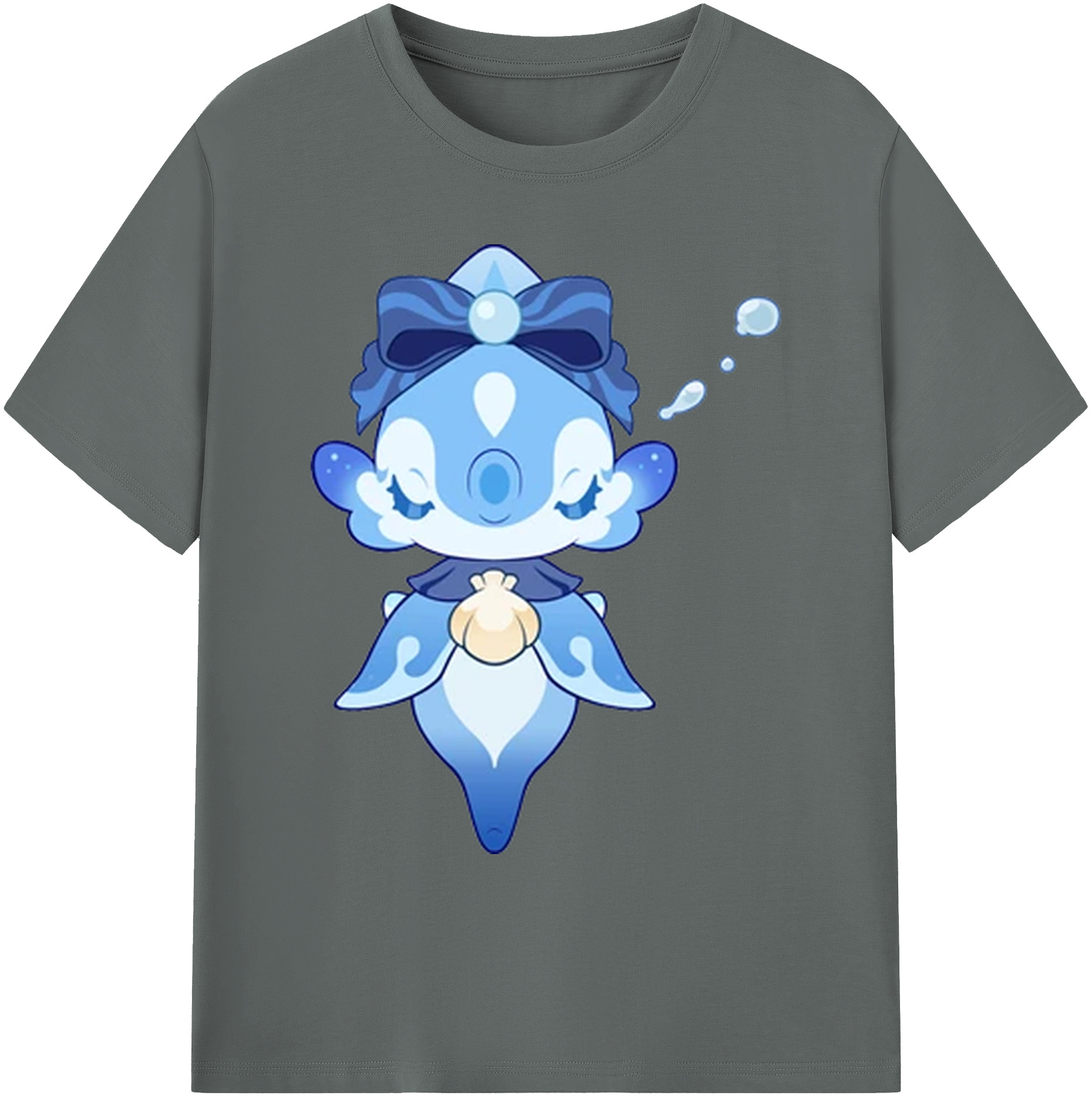 げんし神 フリーナ genshin Furina 綿100％ メンズ半袖Tシャツ｜肌触りやわらか＆通気性